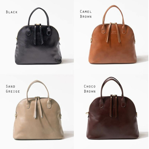 本革 2Way ショルダーバッグ ボストンバッグ 軽量 Mサイズ