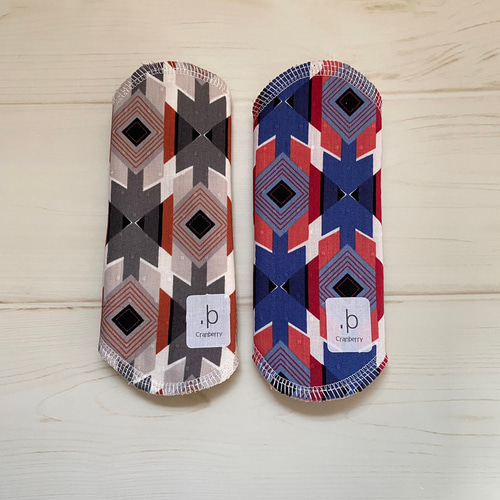 草木染め2種セット】布ナプキン おりもの用ライナー 幾何学模様 その他