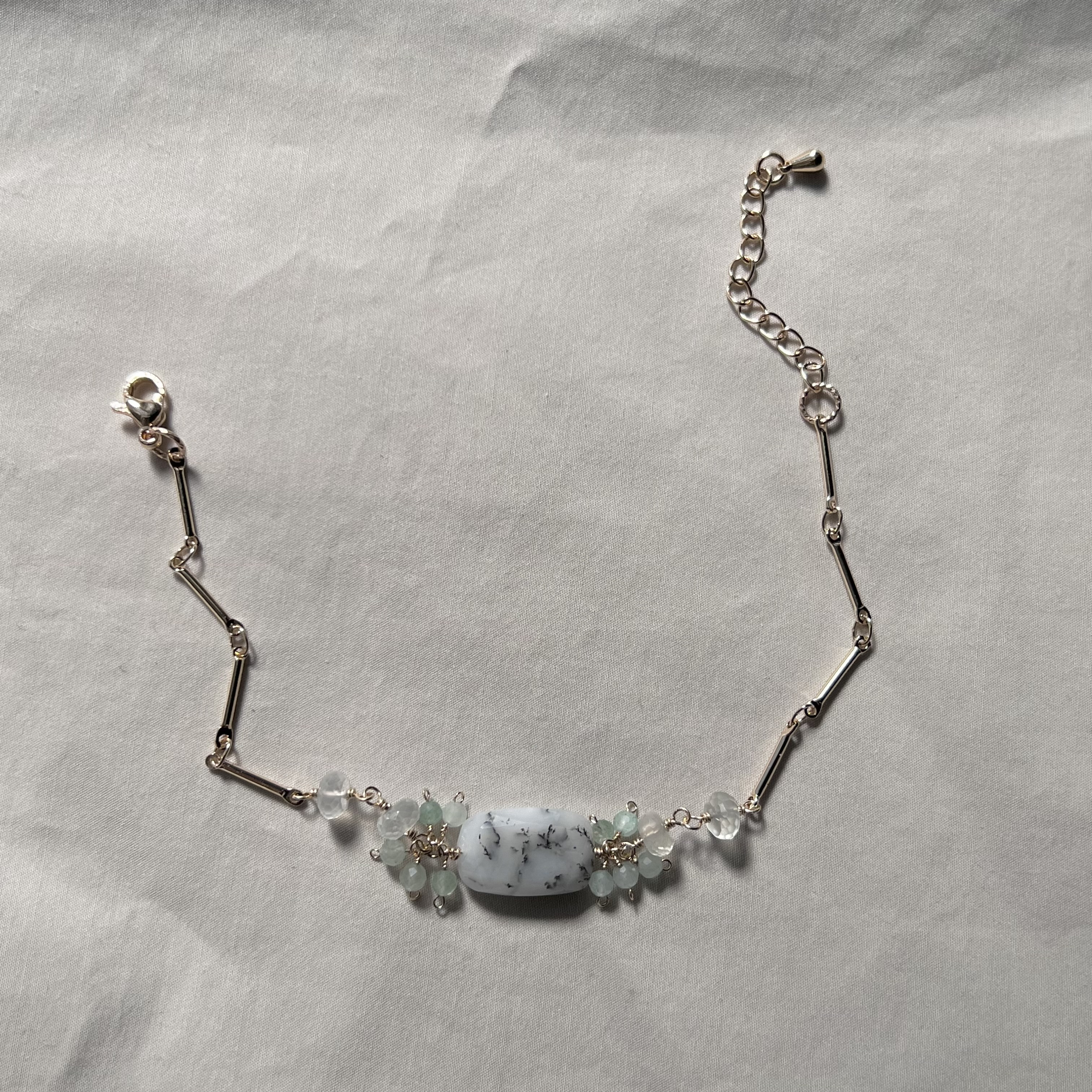 デンドライトオパールのブレスレット　14kgf