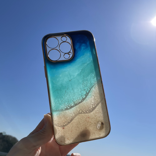 Society6 iPhone5用 Salt Water Cure 海 ケース カバー 2個セット 浮 浮く 防水ケース iphone スマホ 海 プール 海の中