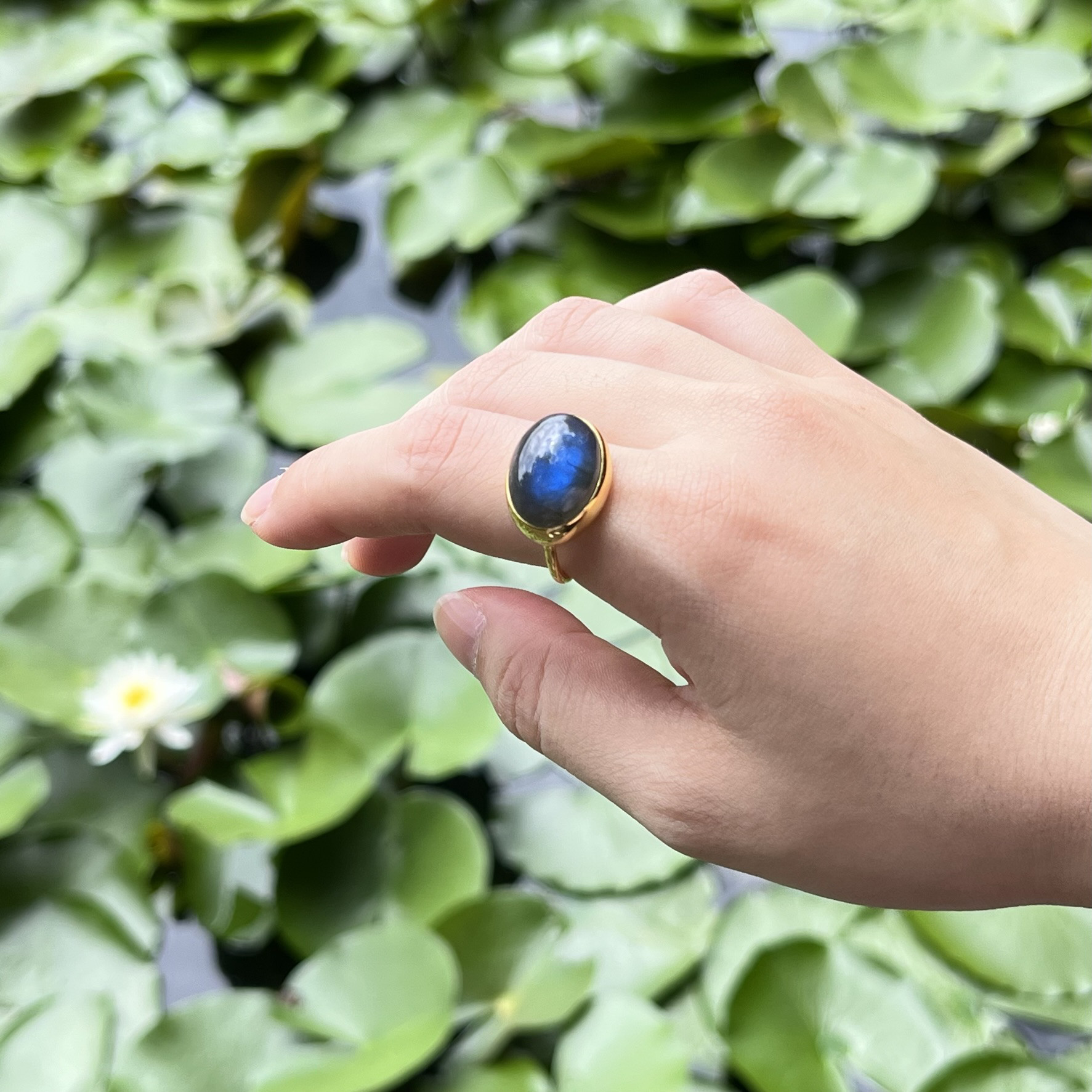 n*a様 gagan jewelry ラブラドライト リング silver925 Wagan 天然石 リング ラブラドライト ハンドメイド サイズフリー