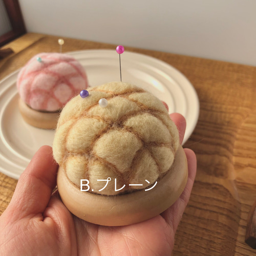 受注生産】メロンパンなピンクッション・大 その他雑貨 イネムリウサギ