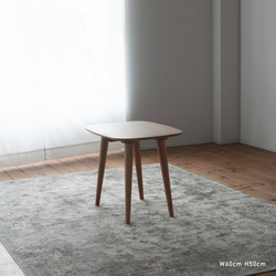 オーク材のソファテーブル [60cm] 素材・高さを選べます。セミオーダー 日本製 5枚目の画像