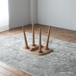 オーク材のソファテーブル [60cm] 素材・高さを選べます。セミオーダー 日本製 11枚目の画像