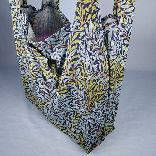 エコバッグ(ウィリアムモリス＊ウィローボウ紺色) エコバッグ・サブ  