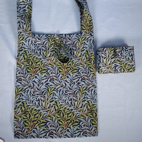 エコバッグ(ウィリアムモリス＊ウィローボウ紺色) エコバッグ・サブ  