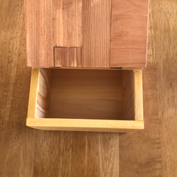 ポケットティッシュ入れ　木製　蓋を開けて使うテッシュケース　ミニティッシュbox　家の中で使うティッシュbox　おしゃれ 4枚目の画像