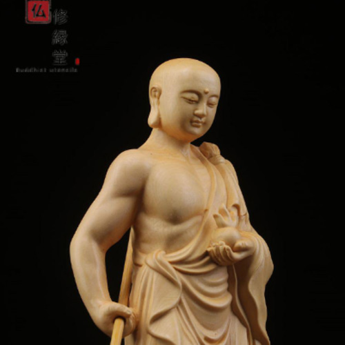【修縁堂】極上品　仏教工芸品 彩金 地蔵菩薩 木彫仏教　精密彫刻 修縁堂】極上品 仏教工芸品 彩金 地蔵菩薩 木彫仏教 精密彫刻 修
