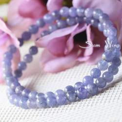 Kaya◆希少✧大粒タンザナイトブレスレット✧14kgf 14KGF】最高品質タンザナイトとハーキマーダイヤモンド の