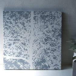 北欧風 木 TREE  ファブリックパネル 木製ファブリックボード 褪せたブルーグレーB 2枚目の画像