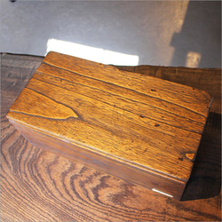 古材 小さい アンティーク 木箱 ふた付き ウッドボックス 収納ボックス 小物入れ ヴィンテージ家具 昭和レトロ 雑貨 3枚目の画像