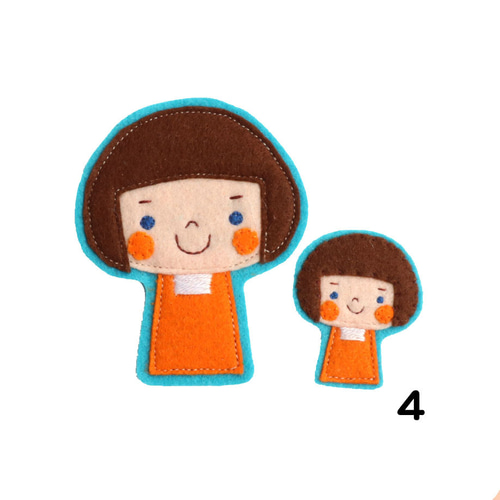 選べる9種類 フェルトワッペン大小セット＊おしゃれで可愛い刺繍