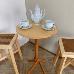 木製サイドテーブル（ヒノキ） 5枚目の画像