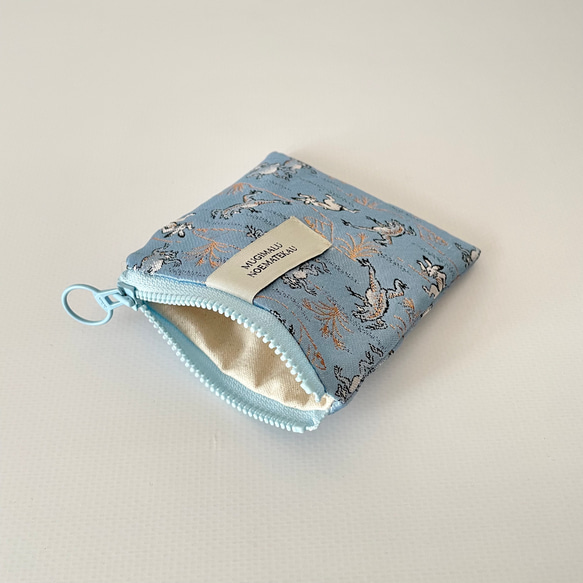 poitto10深型 金襴POUCH 鳥獣戯画 ソラ 3枚目の画像