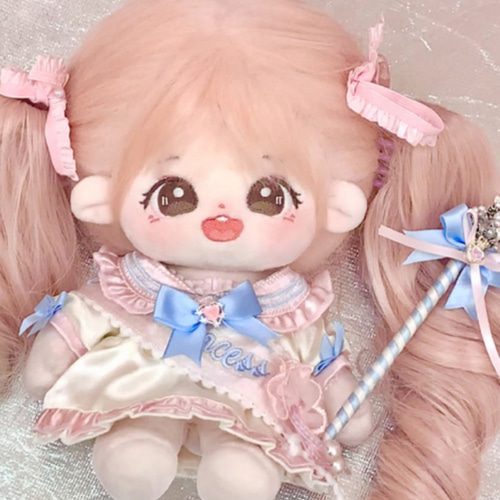 着せ替えぬいぐるみ 20cmぬいぐるみ キラキラ桃ちゃん 服購入可能 骨格