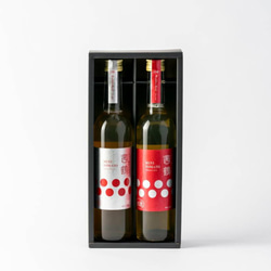 ワイン酵母仕込み茜鶴ミニトマトのお酒飲み比べ紅白セット（500ml×2本） 2枚目の画像