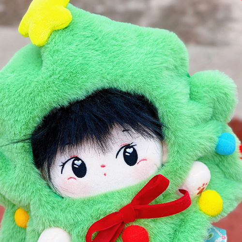 20cmぬいぐるみ服/メリークリスマスツリースーツ/ぬいぐるみコスプレ