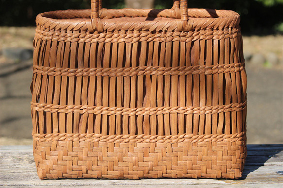 山葡萄 かごバッグ 網代編み やまぶどう ハンドバッグ 着物 籠 山葡萄 籠 バッグ 三行断山葡萄かごバッグ 山葡萄 やまぶどう cmx