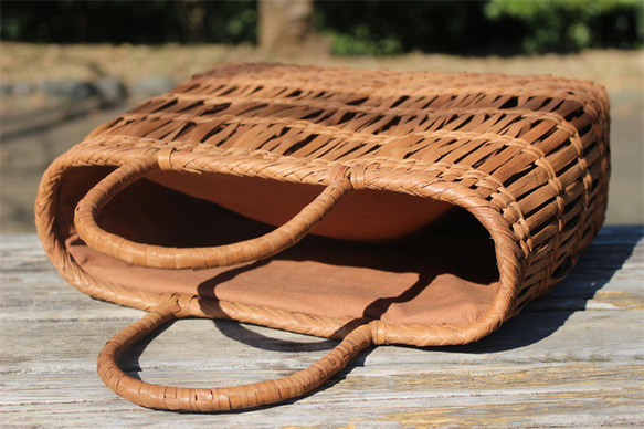 山葡萄 かごバッグ 網代編み やまぶどう ハンドバッグ 着物 籠 山葡萄 籠 バッグ 三行断山葡萄かごバッグ 山葡萄 やまぶどう cmx