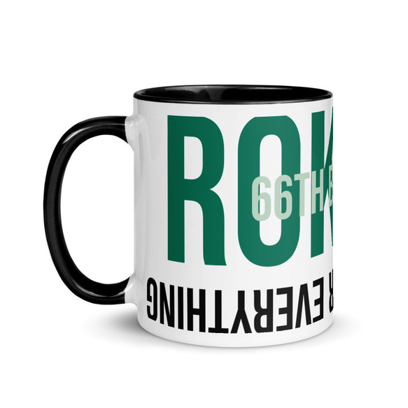 ＜緑寿祝い＞ ROKUJU Mug おしゃれ プレゼント 記念日 66歳  マグカップ 2枚目の画像