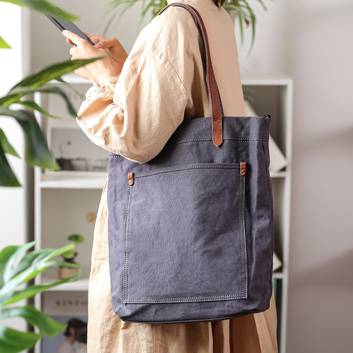 帆布×本革 トートバッグ ショルダーバッグ ノートパソコンが入る 帆布×本革 トートバッグ ショルダーバッグ ノートパソコンが入る
