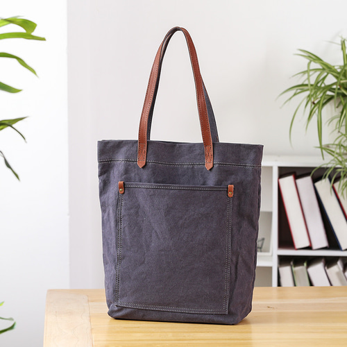 帆布×本革 トートバッグ ショルダーバッグ ノートパソコンが入る