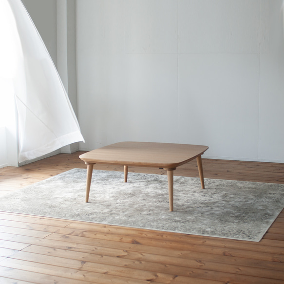 オーク材のスクエアこたつ / こたつ単体［90cm] フラットヒーター 節電 テーブル 日本製 H3233323688(24990円)