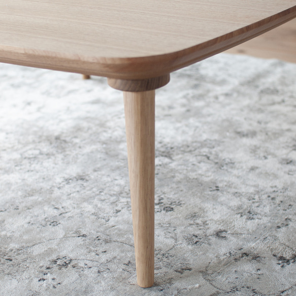 オーク材のスクエアこたつ / こたつ単体［90cm] フラットヒーター 節電 テーブル 日本製 H3233323688(24990円)