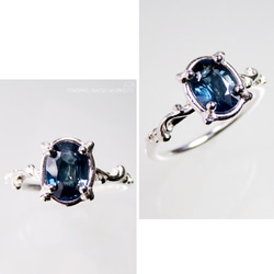 サファイア リング / Blue Sapphire Ring O 4枚目の画像