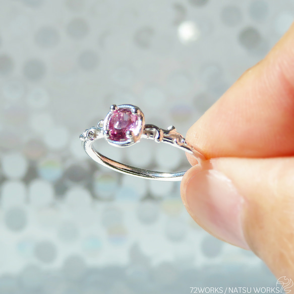 スピネル リング / Botanical Pink Spinel Ring 6枚目の画像