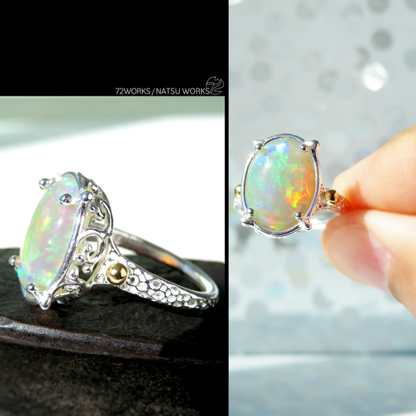 エチオピアオパール リング / Ethiopian Opal Ring 0 2枚目の画像