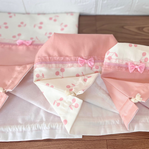 入園入学グッズ5点セットさくらんぼ✖️ピンク