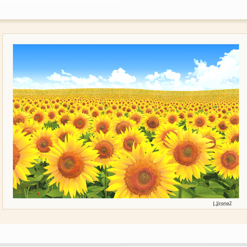 A4サイズ「ひまわり畑」 絵画 hiroma2 通販 15525506|Creema A4サイズ「ひまわり畑」 絵画 hiroma2 通販 15525506|Creema