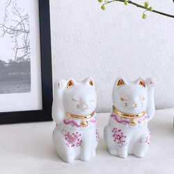 招き猫 正規スワロフスキー デコレーション 置物 縁起物 SWAROVSKI