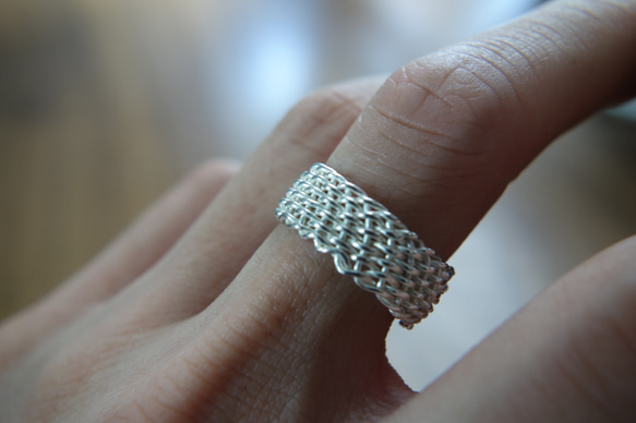 silver925 Twisted Silver Ring ワイヤーリング 6枚目の画像