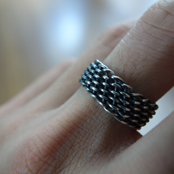 silver925 Twisted Silver Ring ワイヤーリング 8枚目の画像