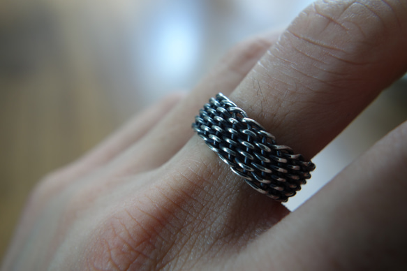 silver925 Twisted Silver Ring ワイヤーリング 8枚目の画像