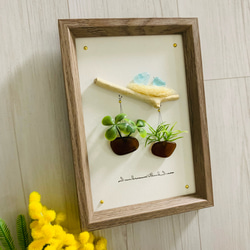 3090 シーグラスアート お月見 満月 小鳥 インテリア雑貨 壁掛け 置物 3090 シーグラスアート お月見 満月 小鳥 インテリア雑貨 壁掛け 置物