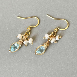 No.101◆天然石ピアス♡天然無着色ラピスラズリAAA♡ワイヤーラップ♡薔薇 e30afe6c6078aba2201b97c71f7e7a