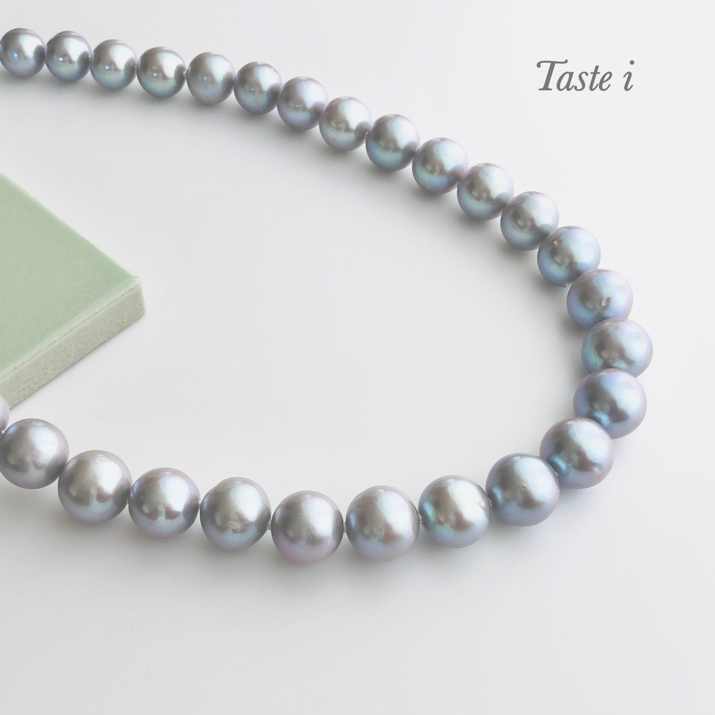 ♪限定1点♪【大人テイスト】少し大きめの淡水グレーパール10.5〜11.5ミリのネックレス〔20154〕