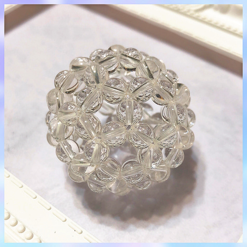 神聖幾何学フラーレン 5A天然水晶6mm 天然石 SAYA 通販 15526101