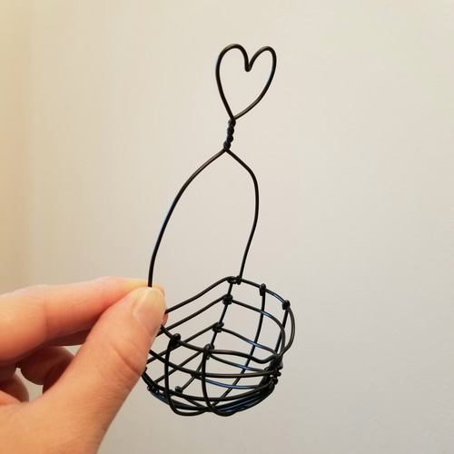 ハンギング 】 ワイヤーアート バスケット ウォールデコ ワイヤー