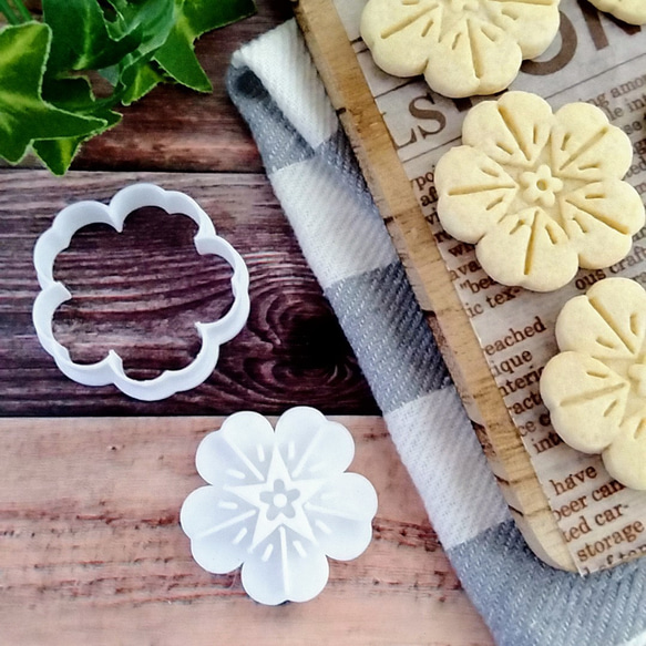 櫻花形狀的餅乾模具/Cherry blossom-shaped cookie cutter 第5張的照片