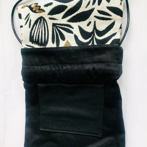 再販】フランスジャガード 巾着ポシェットMYSTIC 巾着バッグ 雑貨屋  