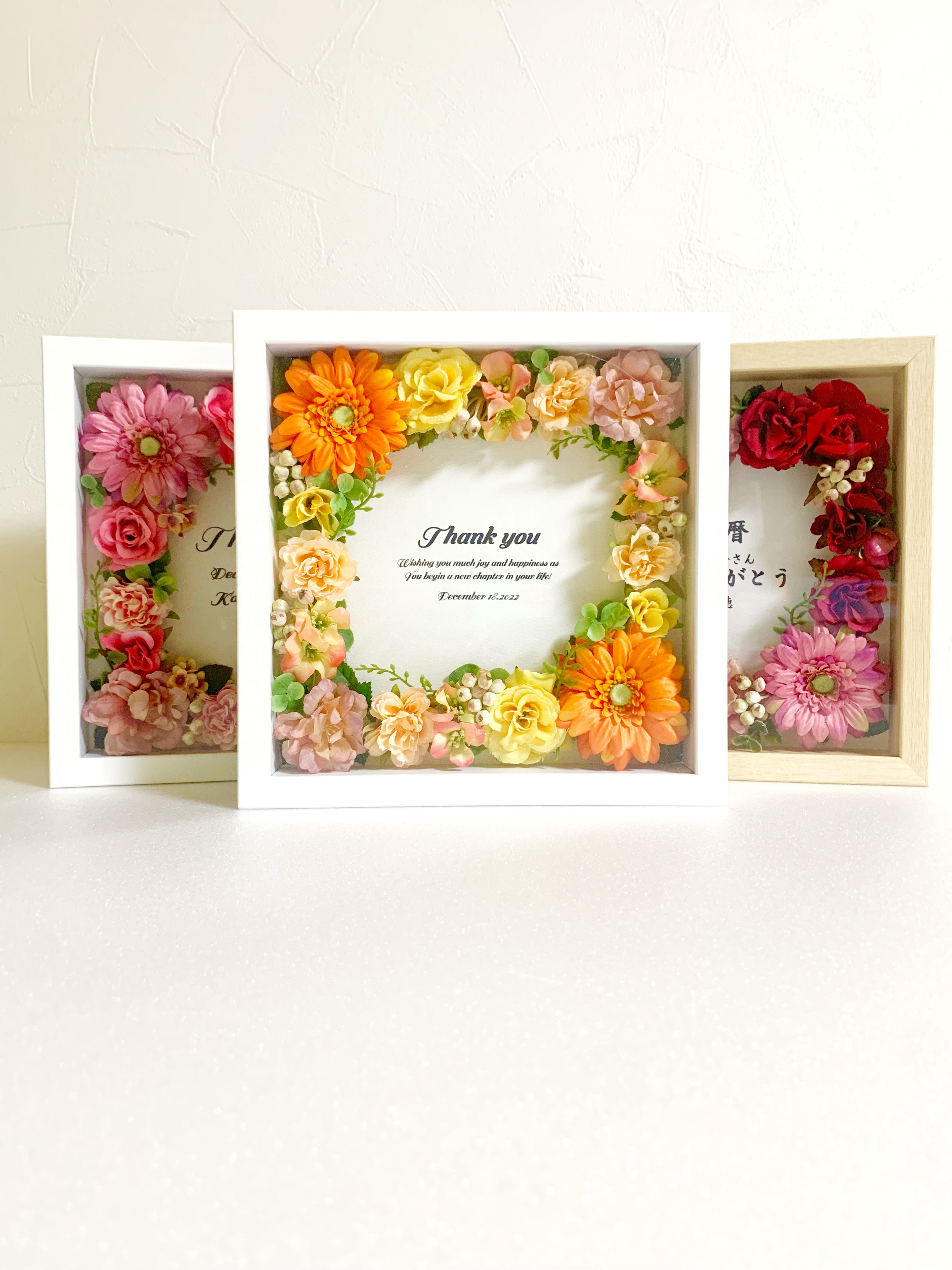 再販❗️✨世界でたったひとつの贈り物✨アーティフィシャルフラワー【高品質造花】2wayフレームアレンジメント