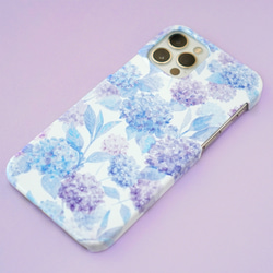 紫陽花のスマホケース iPhone/Android 1枚目の画像