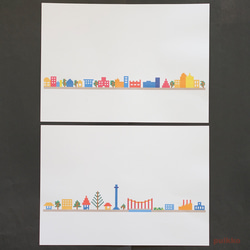 紙書封麵點畫城市景觀（彩色）（5 件套） 第8張的照片