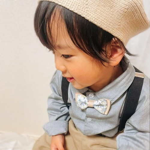 リバティ キッズ 蝶ネクタイ *商品説明ページ* LIBERTY リバティ キッズベビー 蝶ネクタイ パパとおそろい 子供服
