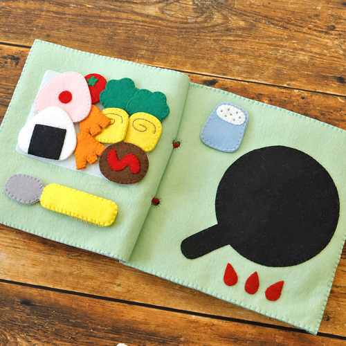 布絵本【お弁当と歯みがき】 雑貨・その他 キルシェリーナ 通販 