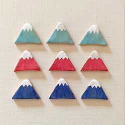 《送料無料》陶の箸置き【さんかく富士山(青)】 16枚目の画像